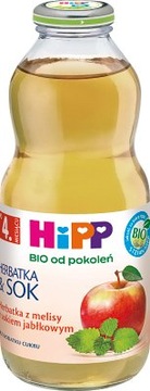 Hipp herbatka z melisy z sokiem jabłkowym 500 ml