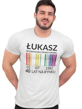 T-SHIRT PREZENT NA URODZINY WŁASNY PROJEKT KREATOR