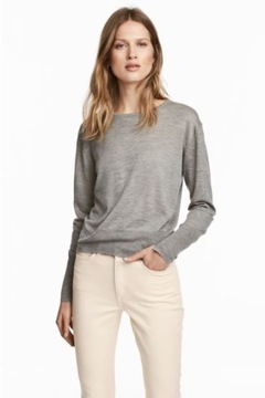 H&M PREMIUM Sweter z domieszką kaszmiru 38 M