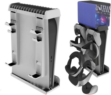Настенное крепление PS5 8 в 1, совместимое с консолью PS VR2/PS5