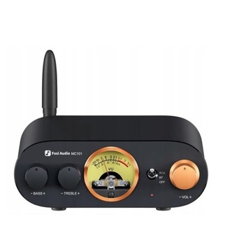 Fosi Audio MC101 (Czarny) - Bluetooth 5.3 | Miernik VU