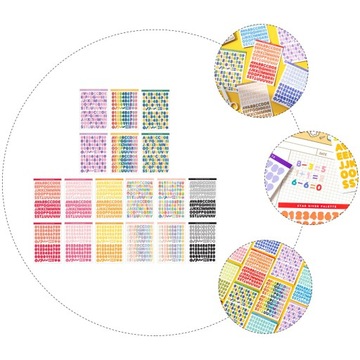НАКЛЕЙКИ С АЛФАВИТОМ, ЦИФРЫ, НАКЛЕЙКИ ДЛЯ Скрапбукинга