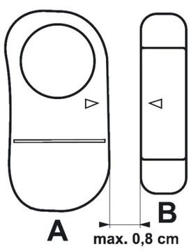 ДАТЧИК ОТКРЫТИЯ ДВЕРИ, ОКОННАЯ СИГНАЛИЗАЦИЯ, ЗВОНОК 105 дБ, ЕВРА