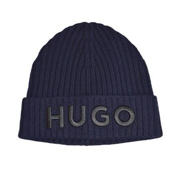 Czapka zimowa beanie Hugo Boss wełniana 50495778-410