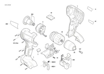 BOSCH WŁĄCZNIK DO GSR 18V-50 GSR 18V-55 WYŁĄCZNIK GSB 18V-50 GSB 18V-55