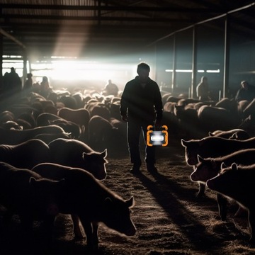 ГАЛОГЕННЫЙ ПОРТАТИВНЫЙ СВЕТОДИОДНЫЙ ПРОЖЕКТОР 30ВТ НАРУЖНЫЙ С АККУМУЛЯТОРНОЙ БАТАРЕЕЙ