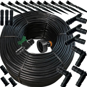 ЛИНИЯ КАПЕЛЬНОГО орошения 25М+ 24ЭЛ. КОМПЛЕКТ КАПЕЛЬНЫХ ШЛАНГОВ