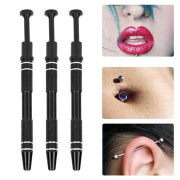 Инструмент для захвата шариков для пирсинга, 3 шт.