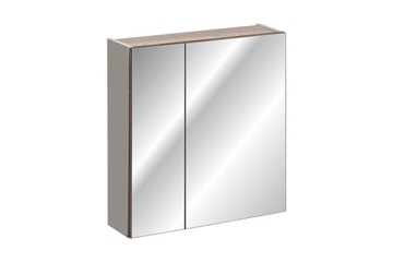 SZAFKA ŁAZIENKOWA Z LUSTREM 60 CM SANTA FE TAUPE