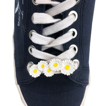 2 УКРАШЕНИЯ ДЛЯ ОБУВИ Шнурки Запонки Цветок ромашки
