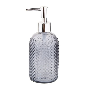 Dozownik do mydła szklany 410 ml popielaty Altom Design