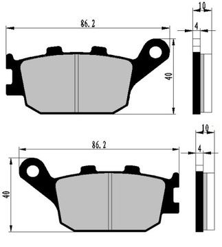 Колодки HONDA CB CBF CBR 600 900 1000 VTR VTX 1300