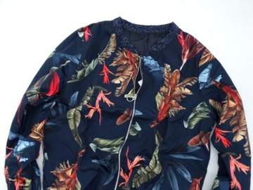 Итальянский бомбер OVERSIZE LEAVES в стиле cocomore S/M