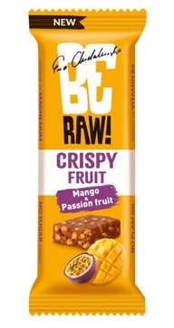 Baton owocowy BeRAW Crispy Fruit Mango Marakuja 40g NOWOŚĆ