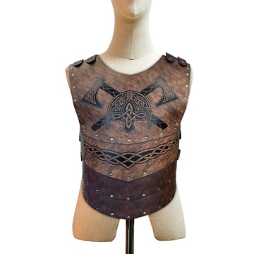 Солдатский нагрудник, рыцарь, металлические заклепки, регулируемые