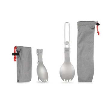 TOMSHOO Tytan składany Spork Outdoor Camping