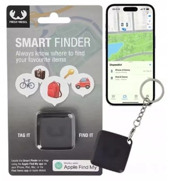 LOKALIZATOR APPLE MY FIND TAG SMART FINDER FRESH&REBEL CZARNY