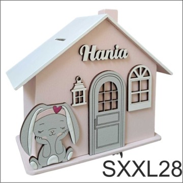 Копилка XXL с НАЗВАНИЕМ, подарок на день рождения для девочки