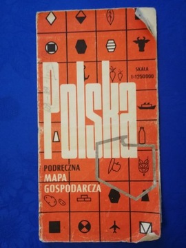 Polska - Podręczna mapa gospodarcza (1977r.)