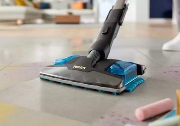 ВЕРТИКАЛЬНЫЙ РУЧНОЙ ПЫЛЕСОС 3в1 PHILIPS AQUA LED 80 МИН + АКСЕССУАРЫ