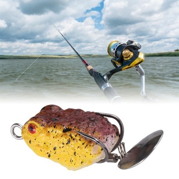 Приманка для лягушки Bass Bait Металлическая приманка с блестками