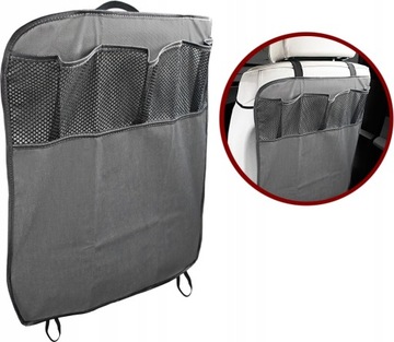 ORGANIZER OCHRONNY NA FOTEL SAMOCHODOWY CZARNY OCHRANIACZ FOTELA OSŁONA