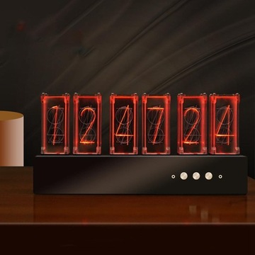 Часы Nixie Tube Clock RGB со светодиодной подсветкой, декор для комнаты