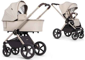 VENICCI TINUM Upline wózek 2w1 Stone Beige + adaptery do fotelika