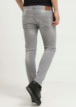 ONLY SONS jeansy RURKI szare SLIM SPODNIE 31/31