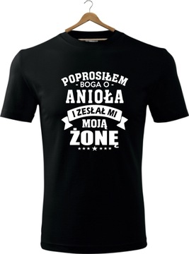 KOSZULKI PREZENT PROSIŁEM BOGA O ANIOŁA OKAZJA HIT