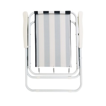 УДОБНЫЙ СКЛАДНОЙ САДОВЫЙ СТУЛ ПЛЯЖНЫЙ СТУЛ ATENA 73 см СИНИЙ И БЕЛЫЙ