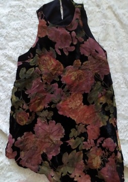 Bluzka River Island long flower, r. S/M (36/38)