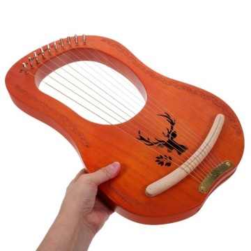 1ZEST LYRA SET 10 STRINGS ROSEWOOD COLOURED HARP