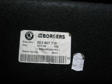 polka bagaznika skoda octavia 3 III 5E5867769