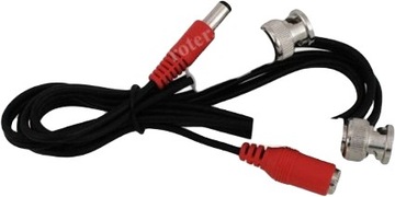 KABEL WTYK BNC+WTYK DC/WTYK BNC+GNIAZO D C 1M