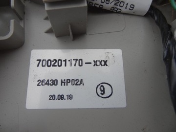 LAMPA OSVĚTLENÍ KABINY NISSAN QASHQAI II J11 FACELIFT 26430HP02A