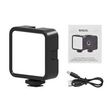 RGB мини-светильник для фотосъемки с регулируемой яркостью светодиодный светильник