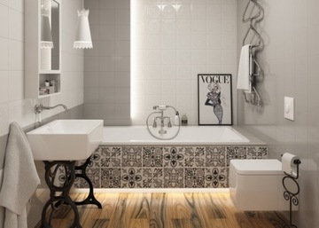 Настенная плитка 19,8Х19,8 Белый Глянец Paradyz