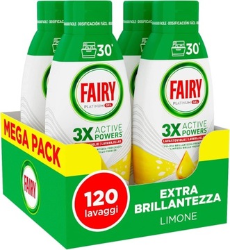 Fairy Limone all in one Żel do zmywarki 120 myć 2,4 l 3,5 kg Italia