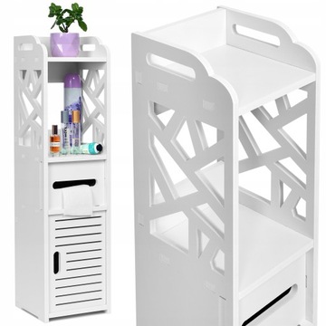 ШКАФ УЗКАЯ ДОСКА ДЛЯ ВАННОЙ, БЕЛАЯ 80x20см