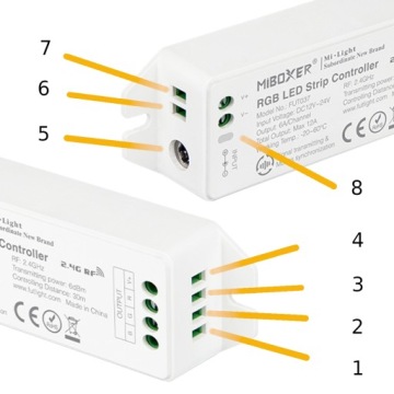 4 ЗОННЫХ КОНТРОЛЛЕРА + ПУЛЬТ MILIGHT ДЛЯ RGB LED