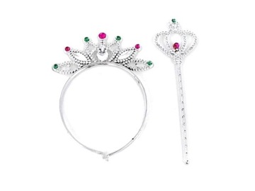 ZESTAW PIĘKNOŚCI - DIADEM I RÓŻDŻKA
