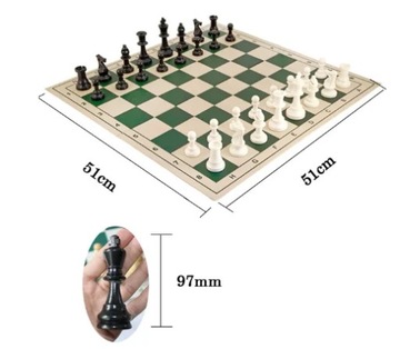 64/77/97mm średniowieczne szachy 35cm 43cm 51cm szachownica szachy gry mag