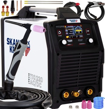 SPAWARKA INWERTOROWA SKANDI KRAFT iTECH TIG 220 AC/DC HF Bi Level SYNERGIA