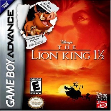 GBA Game Boy Advance The Lion King 1 1/2 Nowa w Folii