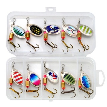 Spinners Spinning Lures X-PIKE Набор из 10 спиннинговых приманок