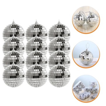 12 шт. Елочные украшения Диско-шар.