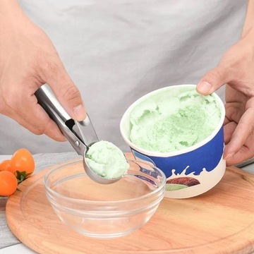 БОЛЬШАЯ ЛОЖКА ДЛЯ МОРОЖЕНОГО ДЛЯ КАРТОФЕЛЯ И РИСА, СТАЛЬ