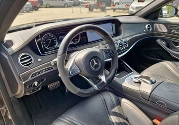 Mercedes Klasa S W222 Limuzyna wersja długa AMG S 63 AMG 585KM 2016 Mercedes-Benz Klasa S 63 AMG 4MATIC L Salon Polska Niski przebieg Desig, zdjęcie 8