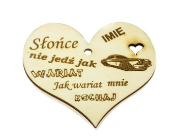 АВТОМОБИЛЬНЫЙ КУЛОН С ГРАВИНОЙ СЕРДЦЕ на зеркале